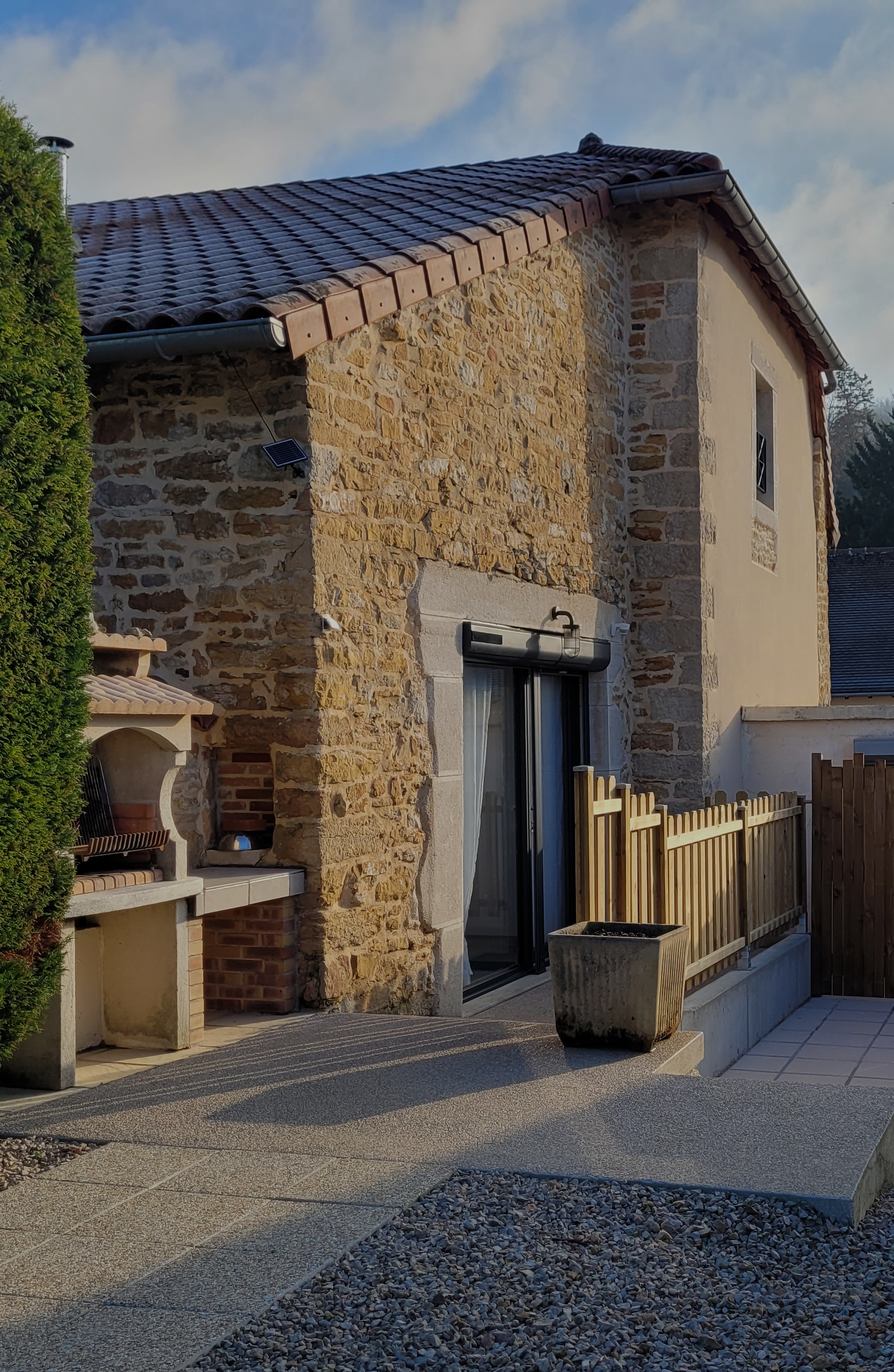 Vue de l'extérieur du gîte