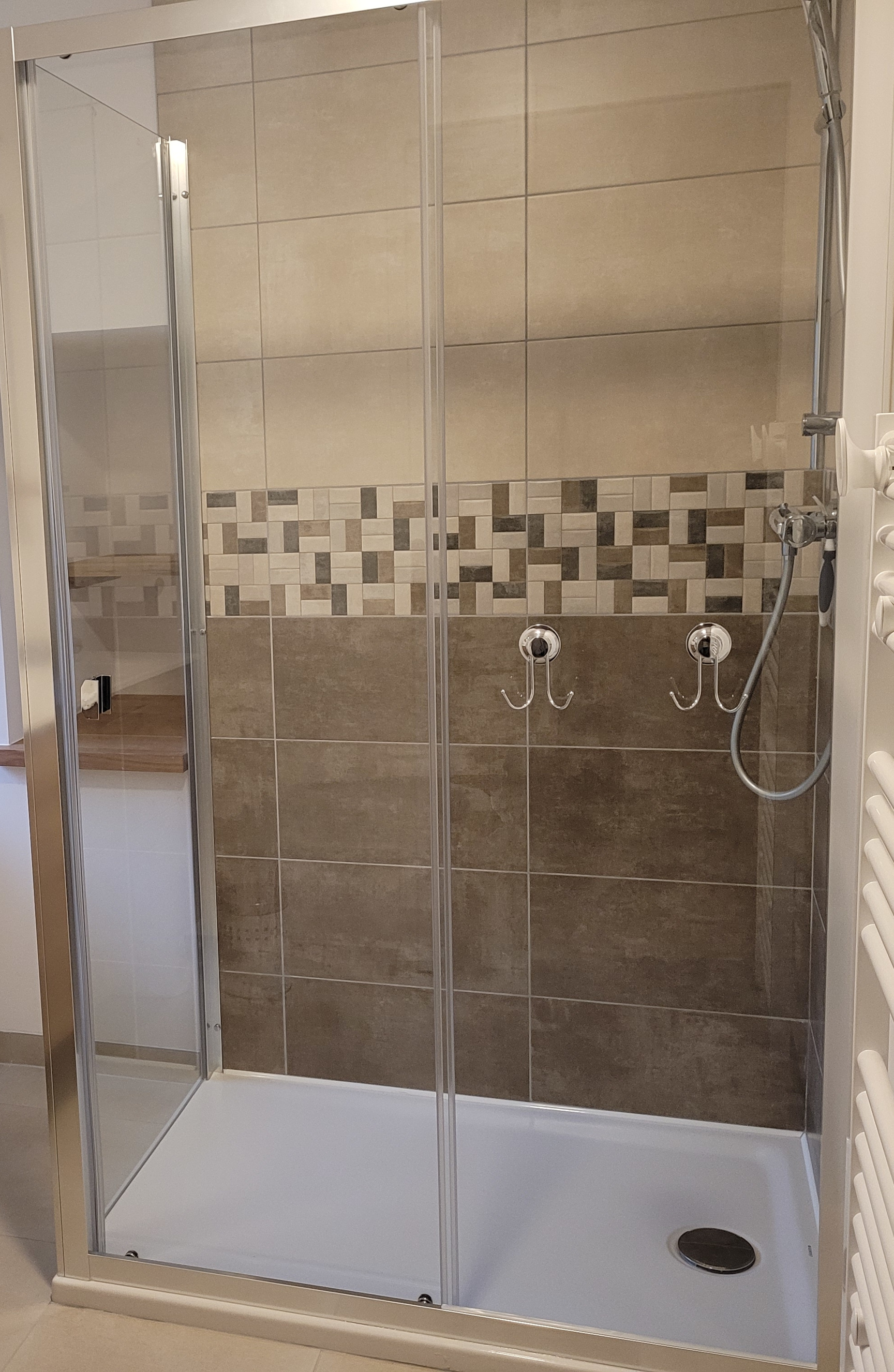 Salle de bain avec douche moderne